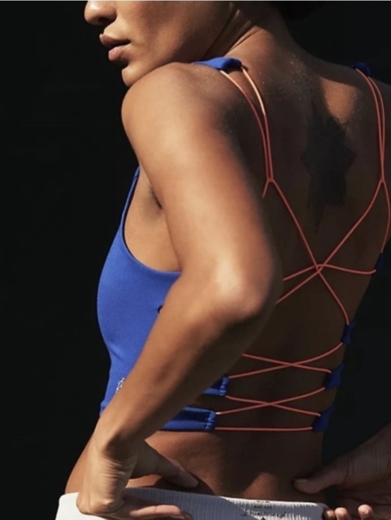 FP Movement by Free People Tops - FP Movement She's Got Rhythm Crop Tank Free People Strappy Top Blue Size L